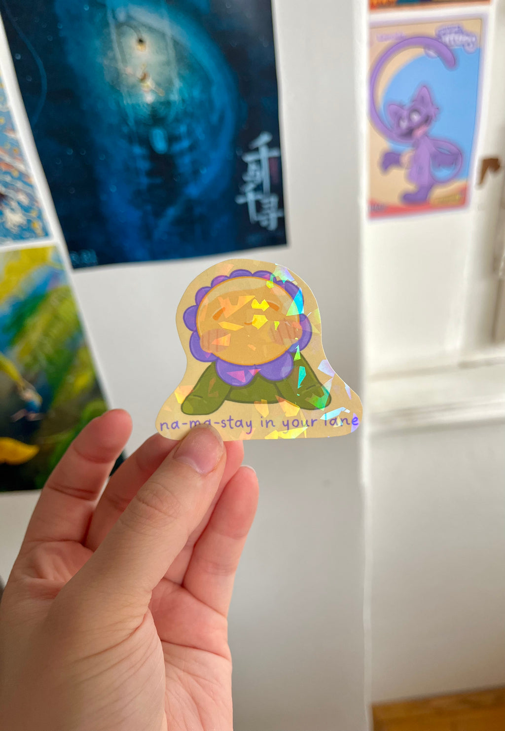 Na-ma-stay in your lane daisy sticker