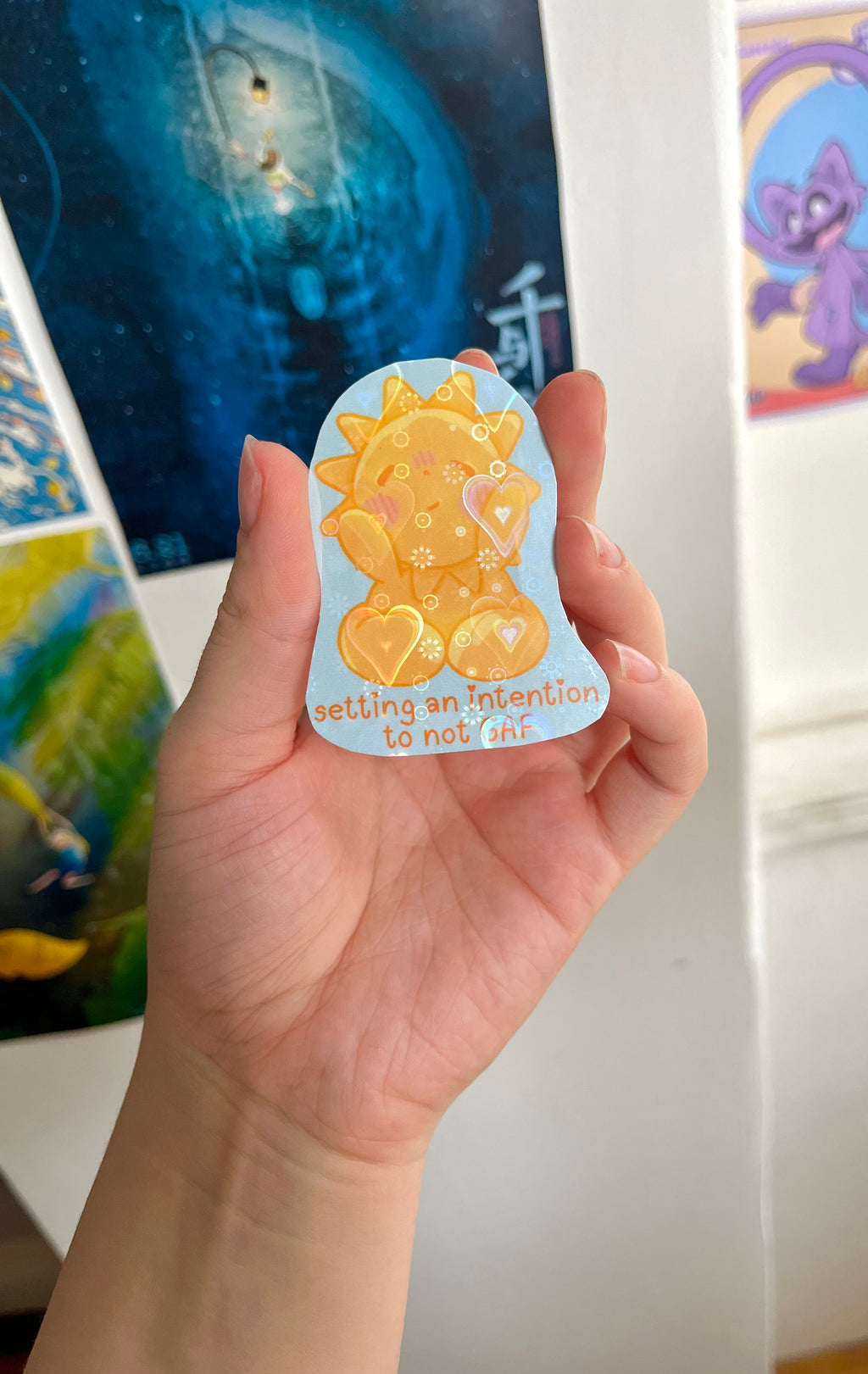 Setting an intention sunshine sticker