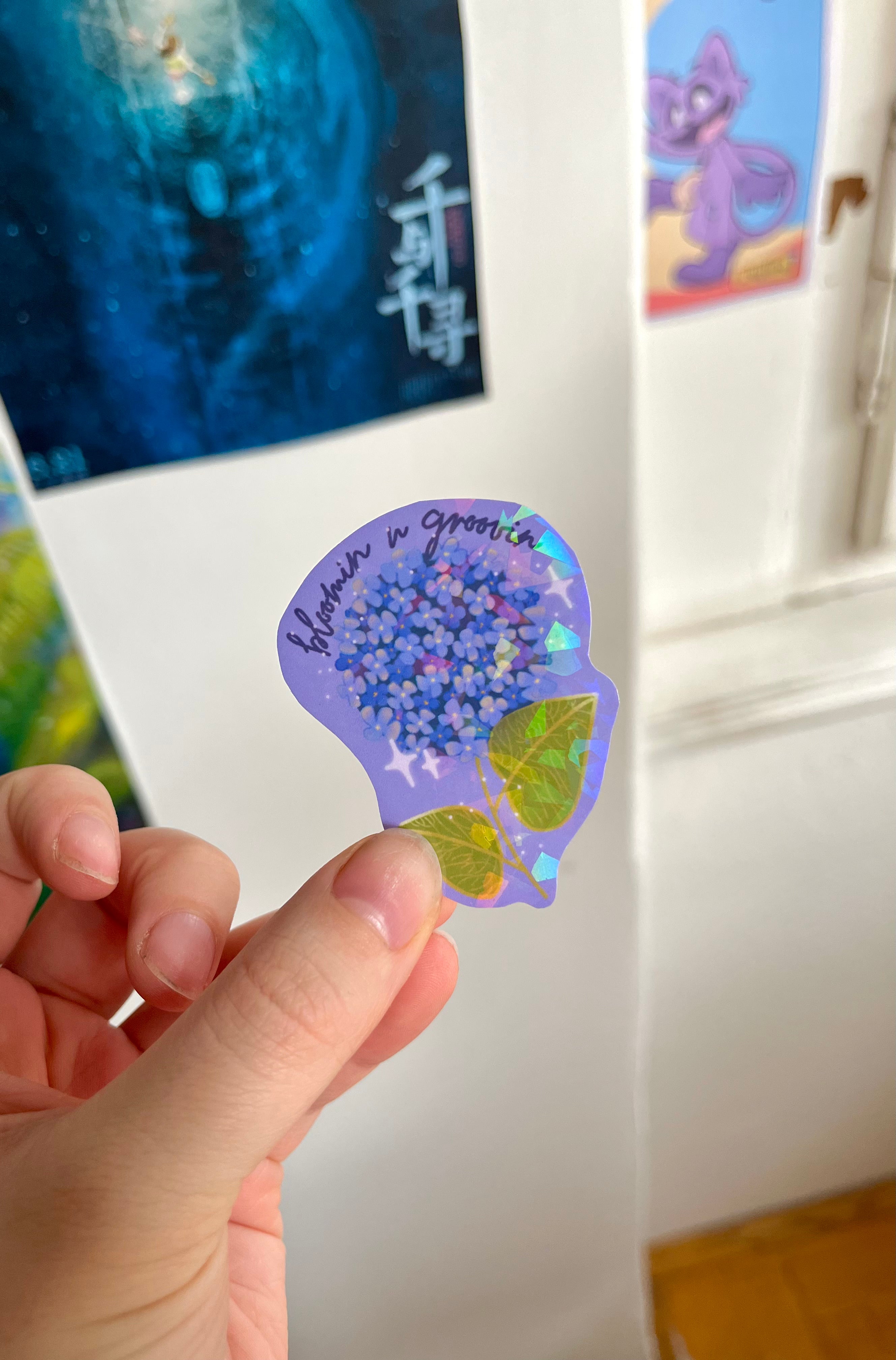 Bloomin n groovin sticker